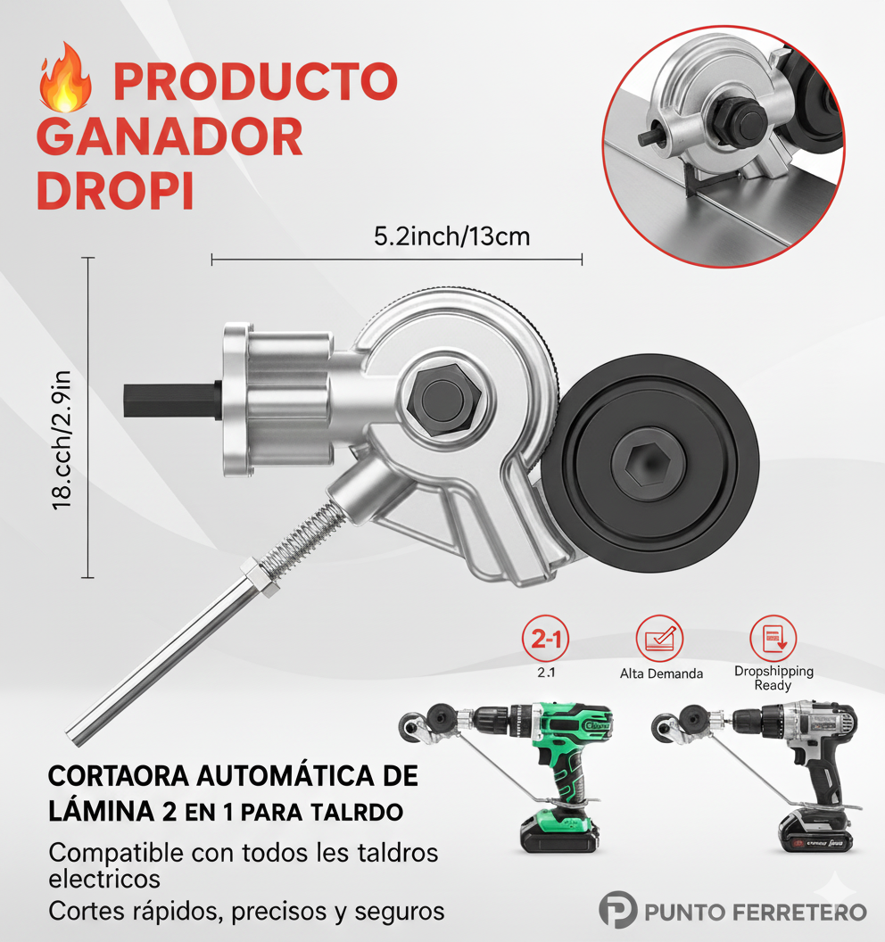 Cortador de Metal para Taladro