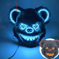 Máscara de Oso con Luz LED