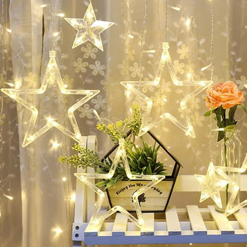 Luces de Navidad Cascada de Estrellas 3 x 1 m
