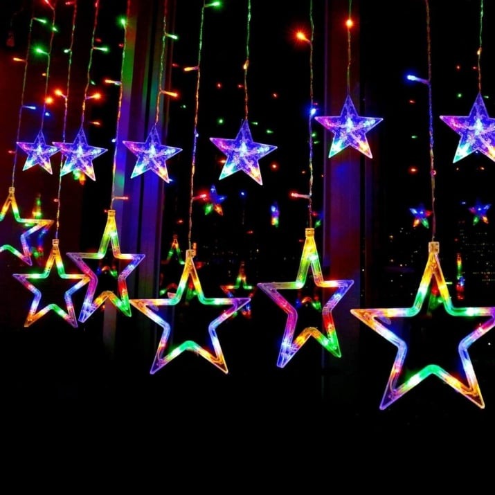 Luces de Navidad Cascada de Estrellas 3 x 1 m