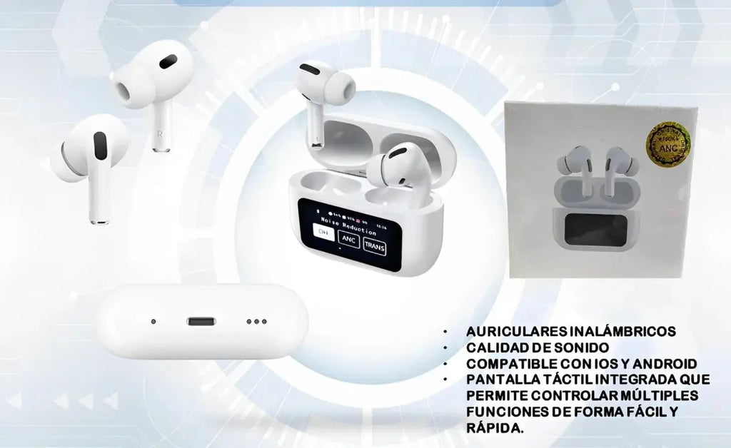 Auriculares con pantalla táctil
