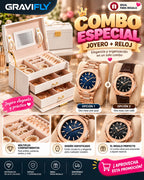 Combo Joyero + Reloj Poedagar