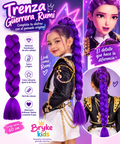 Trenza morada disfraz K-pop
