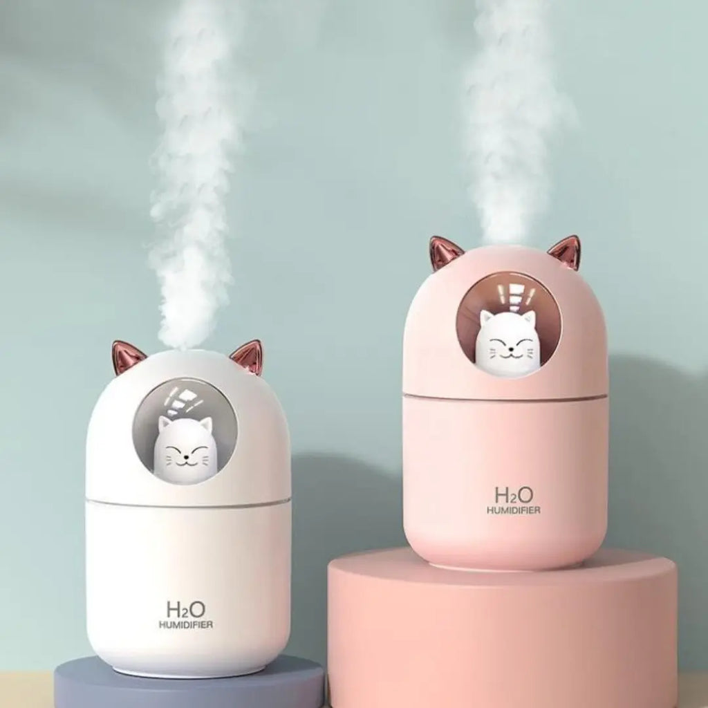 Humidificador Gato H2O Lampara Led