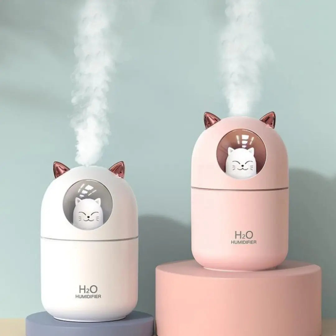 Humidificador Gato H2O Lampara Led