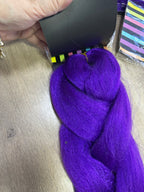 Trenza morada disfraz K-pop