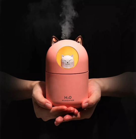 Humidificador Gato H2O Lampara Led
